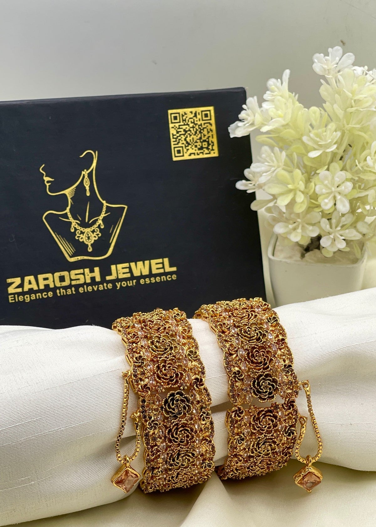 Shop the Shifa Antique Karas from Zarosh Jewel