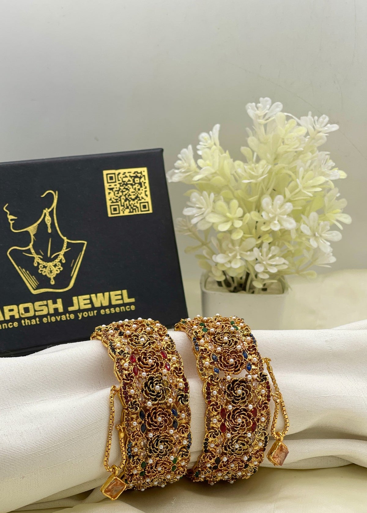 Shop the Shifa Antique Karas from Zarosh Jewel