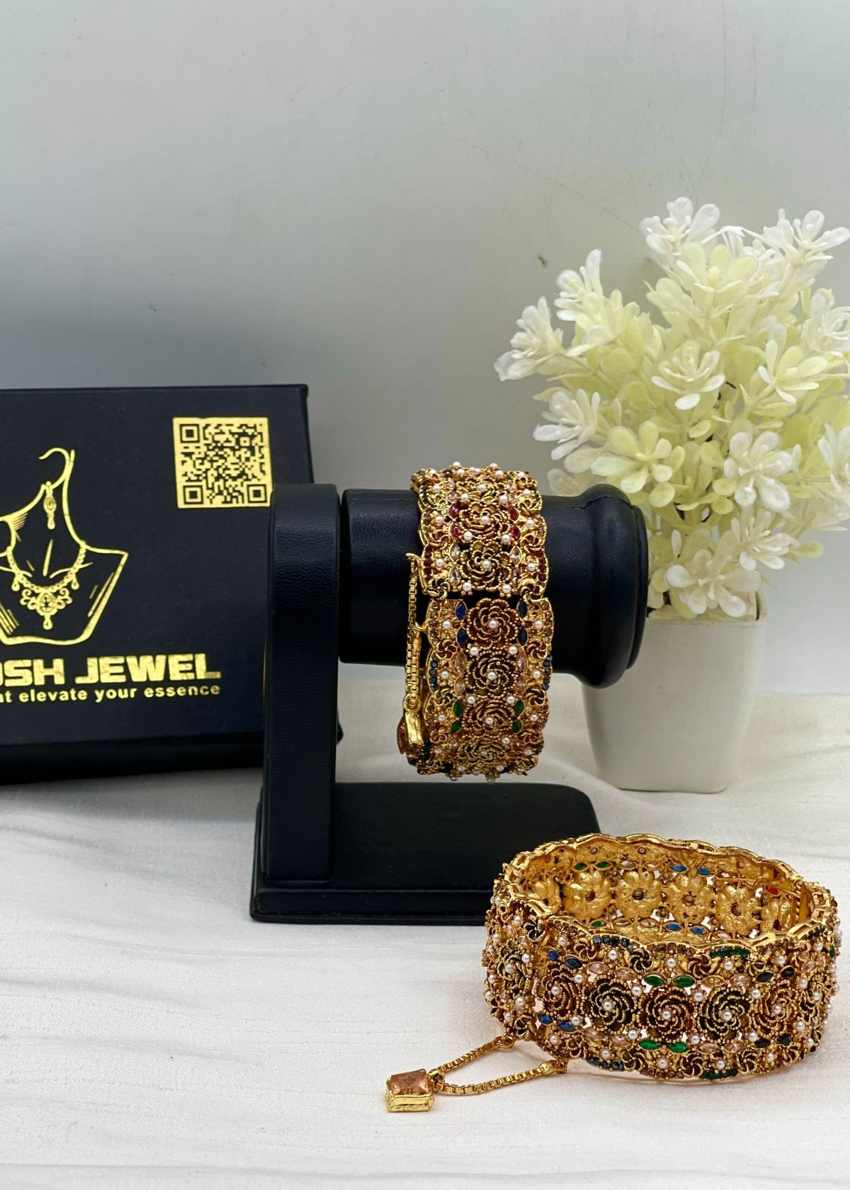 Shop the Shifa Antique Karas from Zarosh Jewel