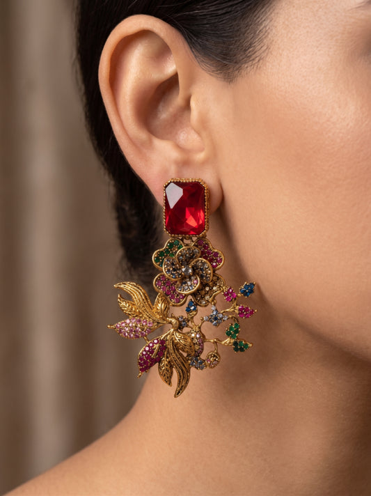 Shop the Shomaila Statement Earrings from Zarosh Jewel