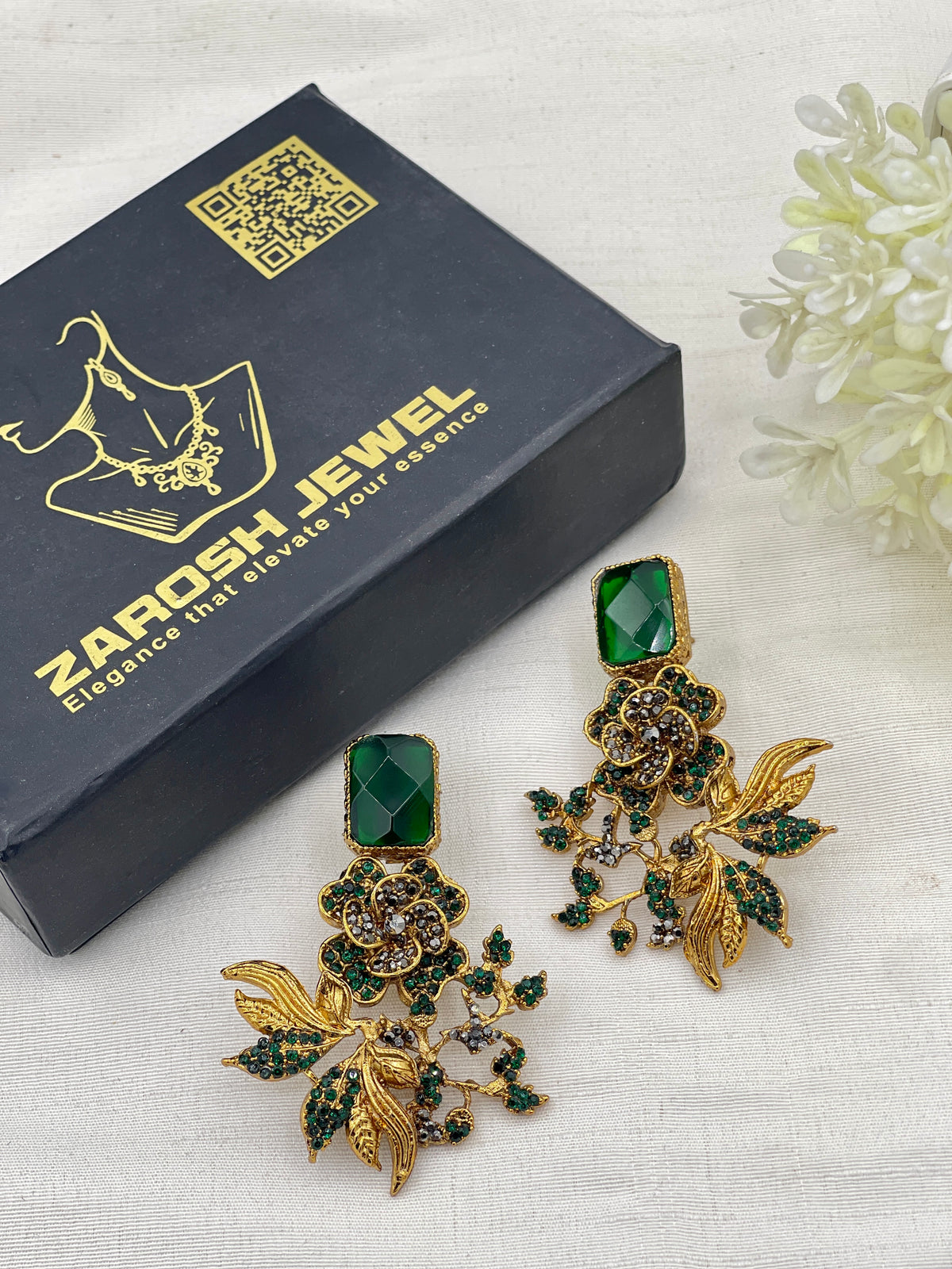 Shop the Shomaila Statement Earrings from Zarosh Jewel