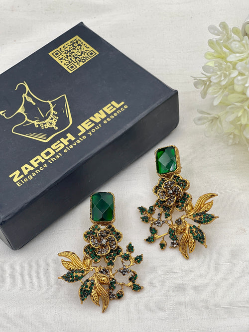 Shop the Shomaila Statement Earrings from Zarosh Jewel