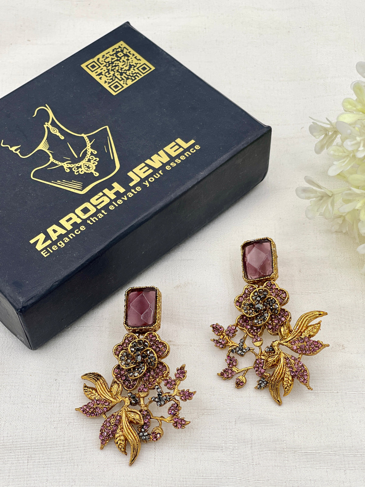 Shop the Shomaila Statement Earrings from Zarosh Jewel