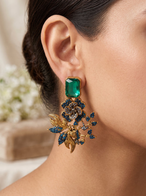 Shop the Shomaila Statement Earrings from Zarosh Jewel
