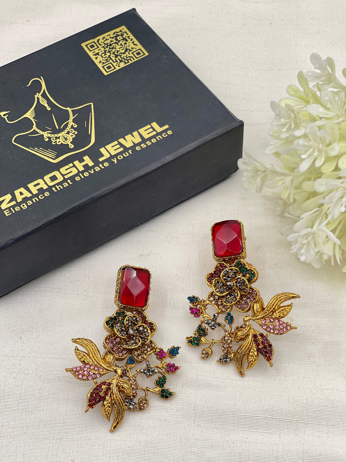 Shop the Shomaila Statement Earrings from Zarosh Jewel
