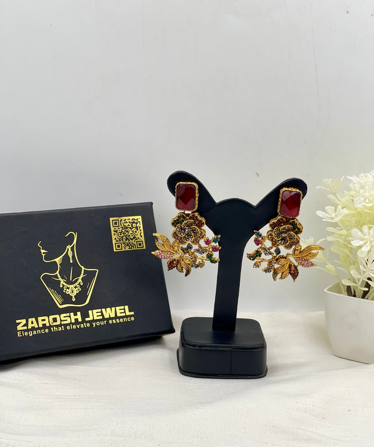 Shop the Shomaila Statement Earrings from Zarosh Jewel