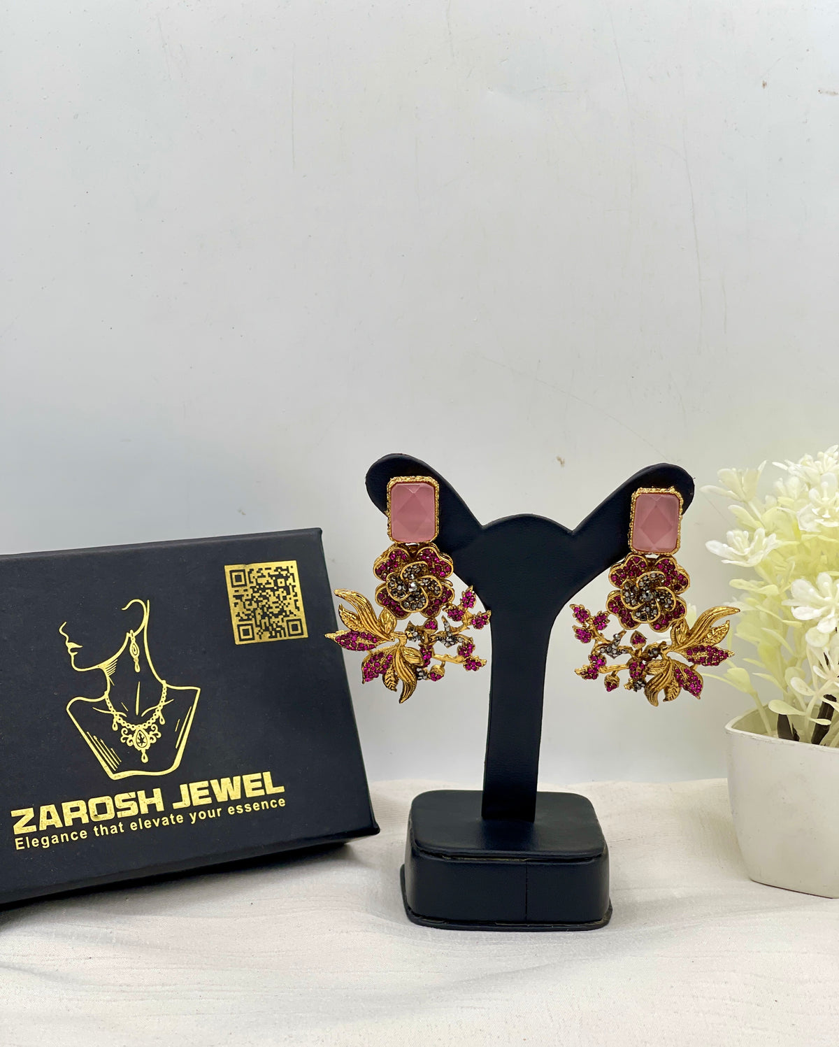 Shop the Shomaila Statement Earrings from Zarosh Jewel