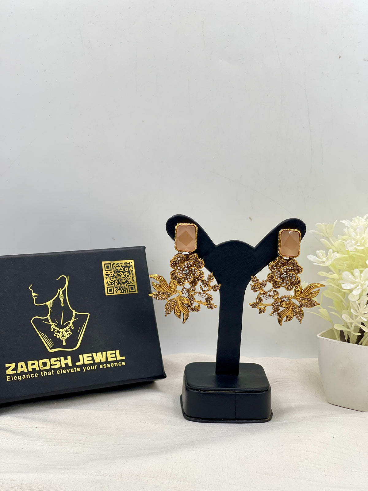 Shop the Shomaila Statement Earrings from Zarosh Jewel
