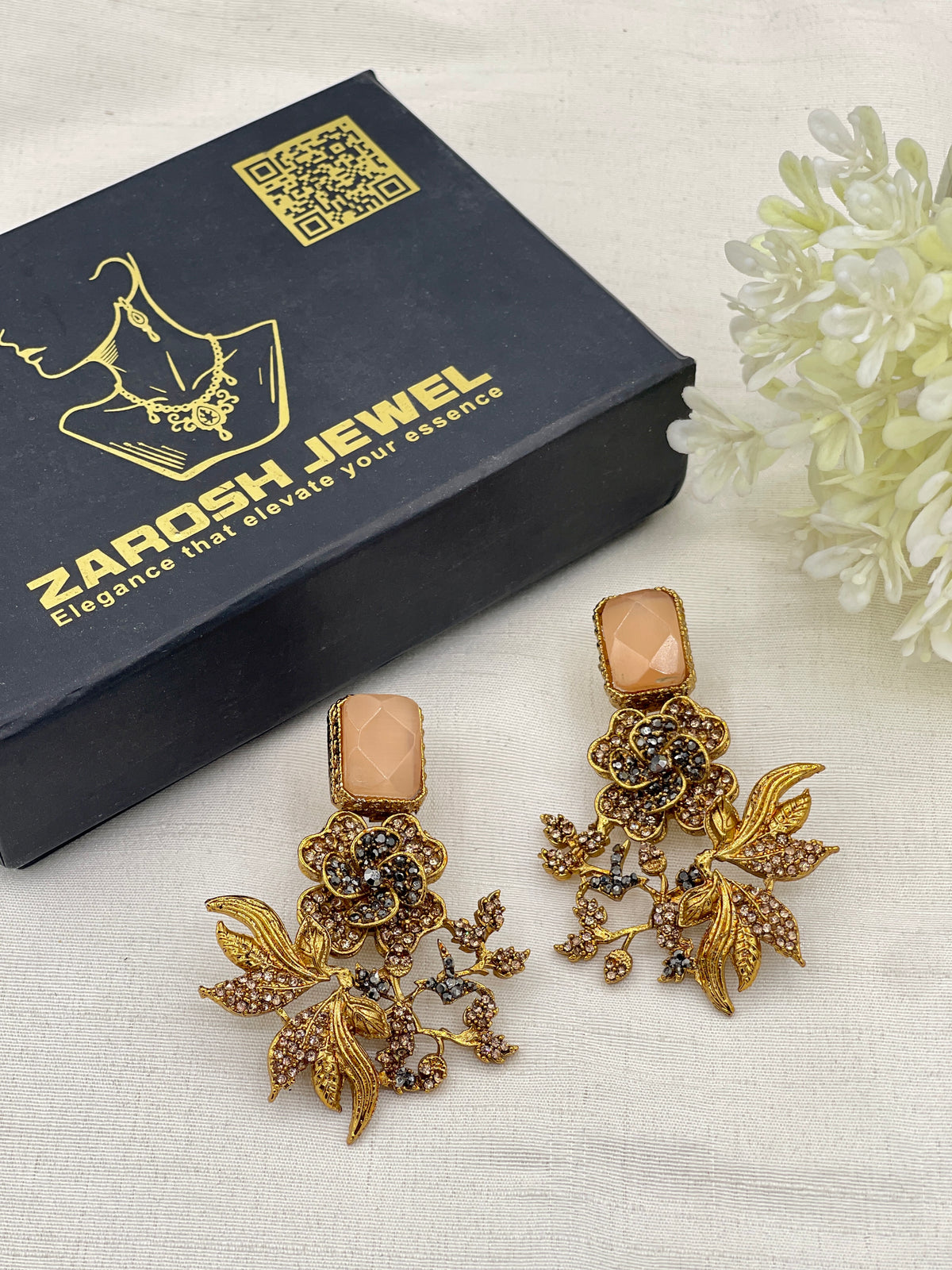 Shop the Shomaila Statement Earrings from Zarosh Jewel