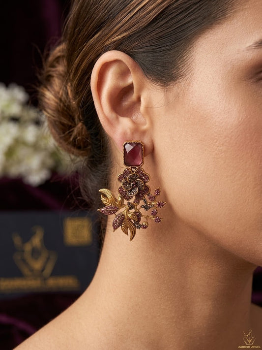 Shomaila Statement Earrings by Zarosh Jewel