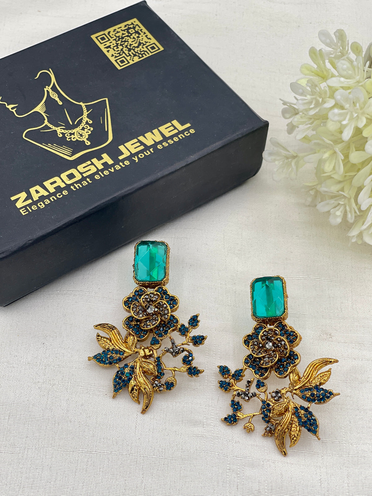 Shop the Shomaila Statement Earrings from Zarosh Jewel