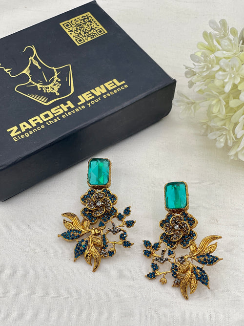 Shop the Shomaila Statement Earrings from Zarosh Jewel