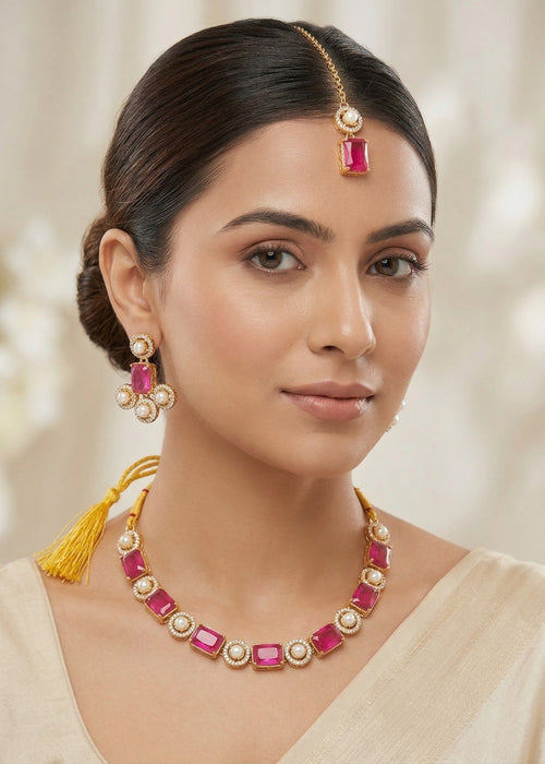 Shop the Sia Necklace Set from Zarosh Jewel