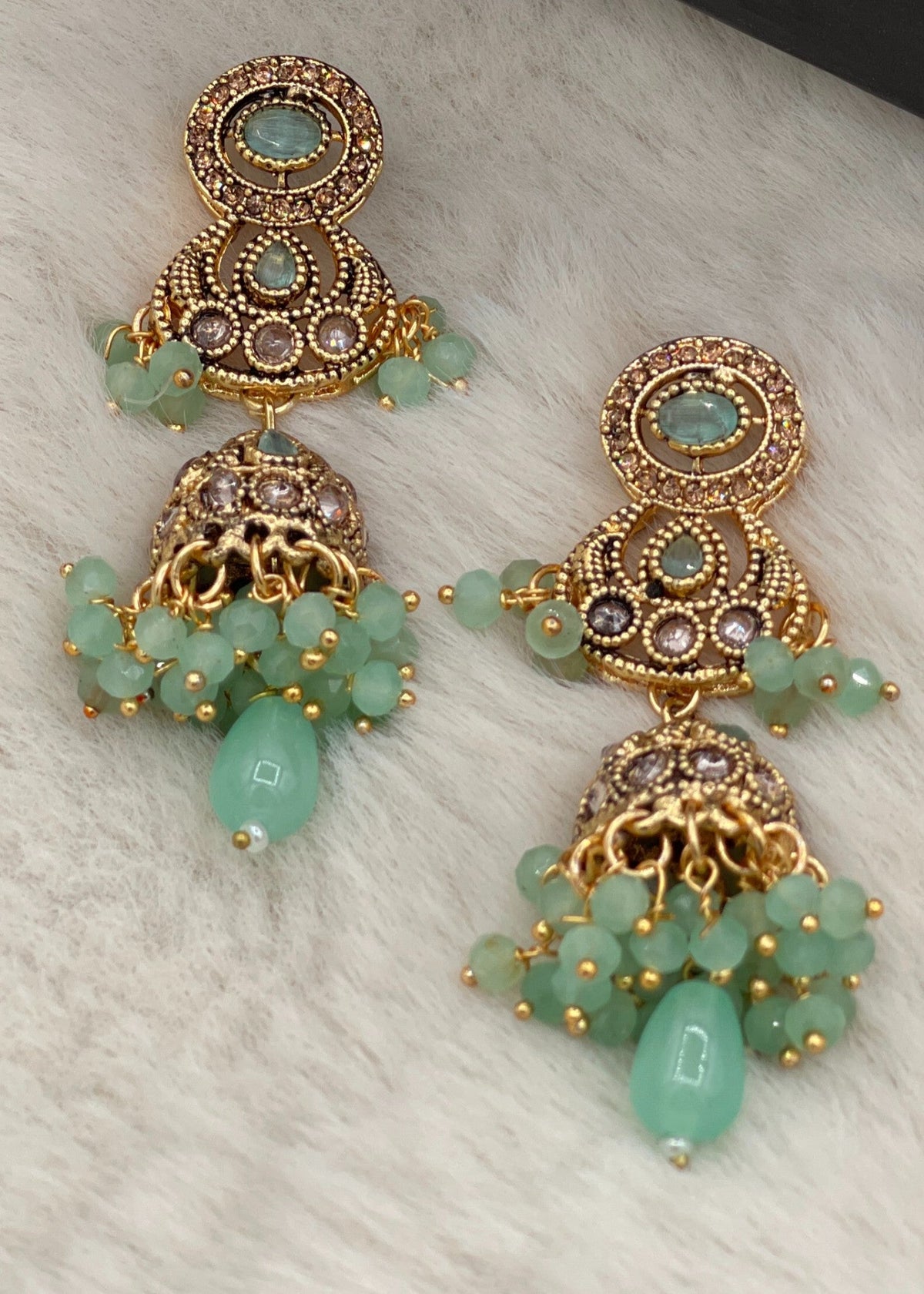 Shop the Sitara Floral Drops from Zarosh Jewel