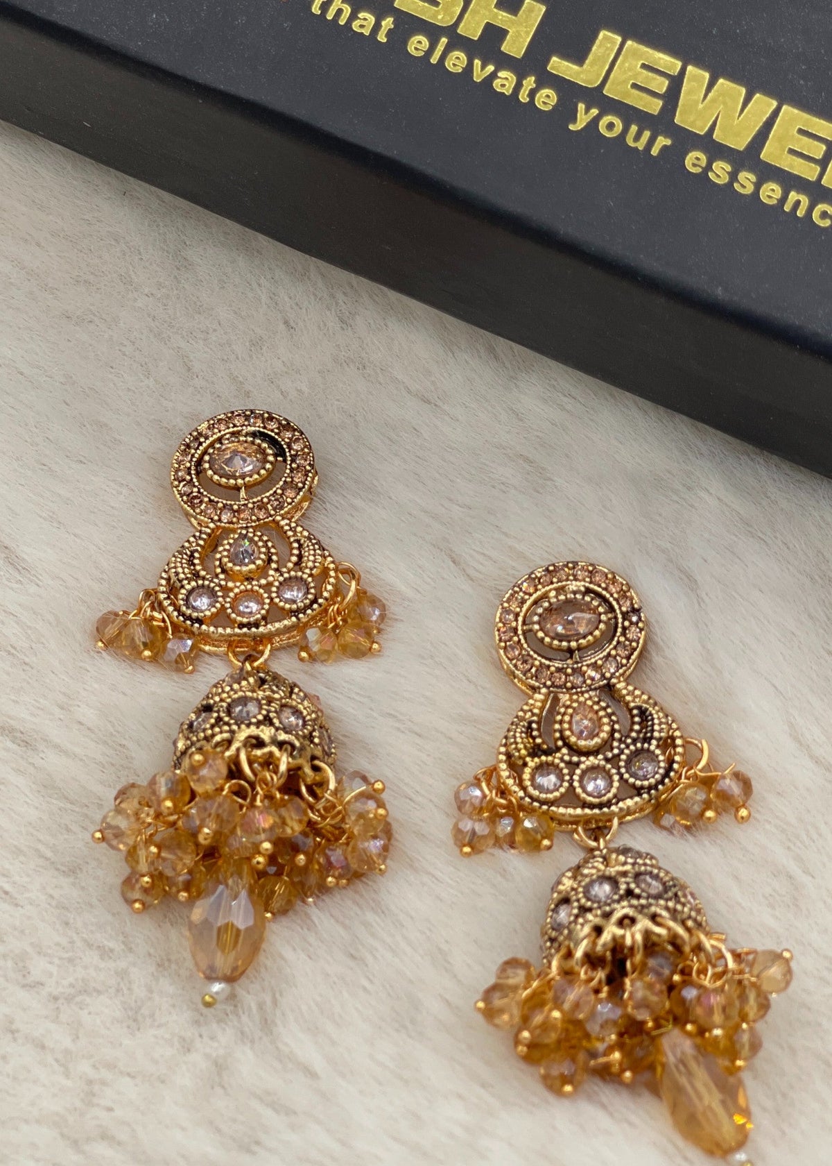 Shop the Sitara Floral Drops from Zarosh Jewel