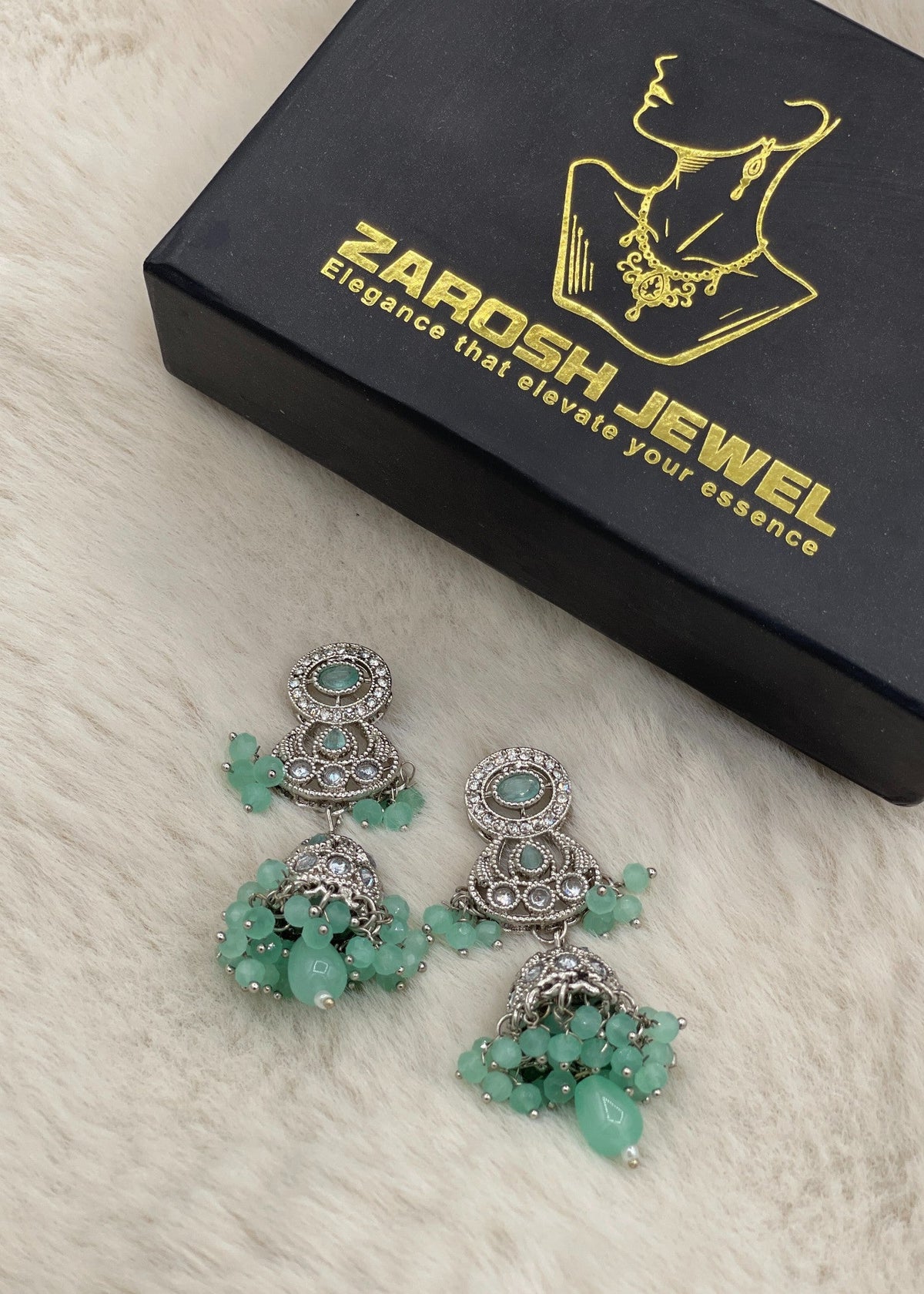 Shop the Sitara Floral Drops from Zarosh Jewel