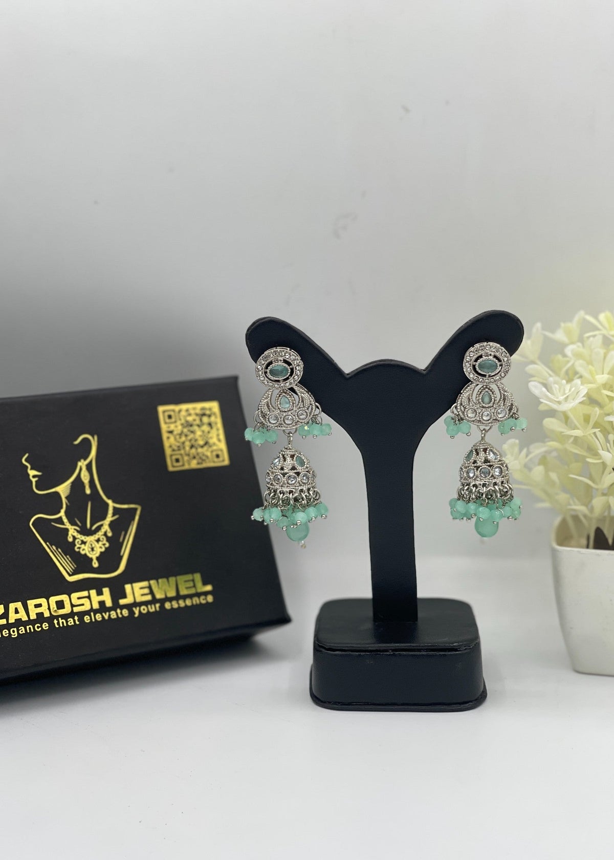 Shop the Sitara Floral Drops from Zarosh Jewel
