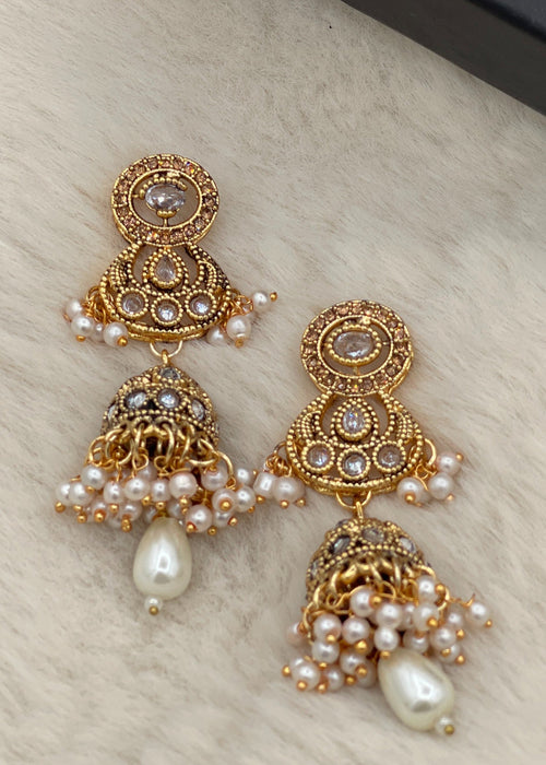 Shop the Sitara Floral Drops from Zarosh Jewel