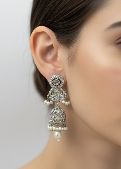 Shop the Sitara Floral Drops from Zarosh Jewel