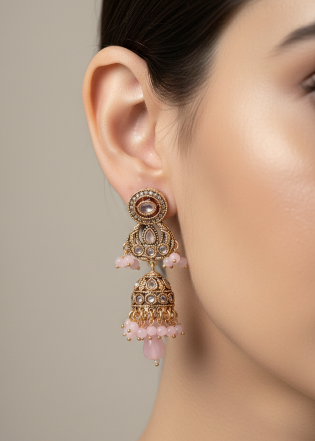 Shop the Sitara Floral Drops from Zarosh Jewel