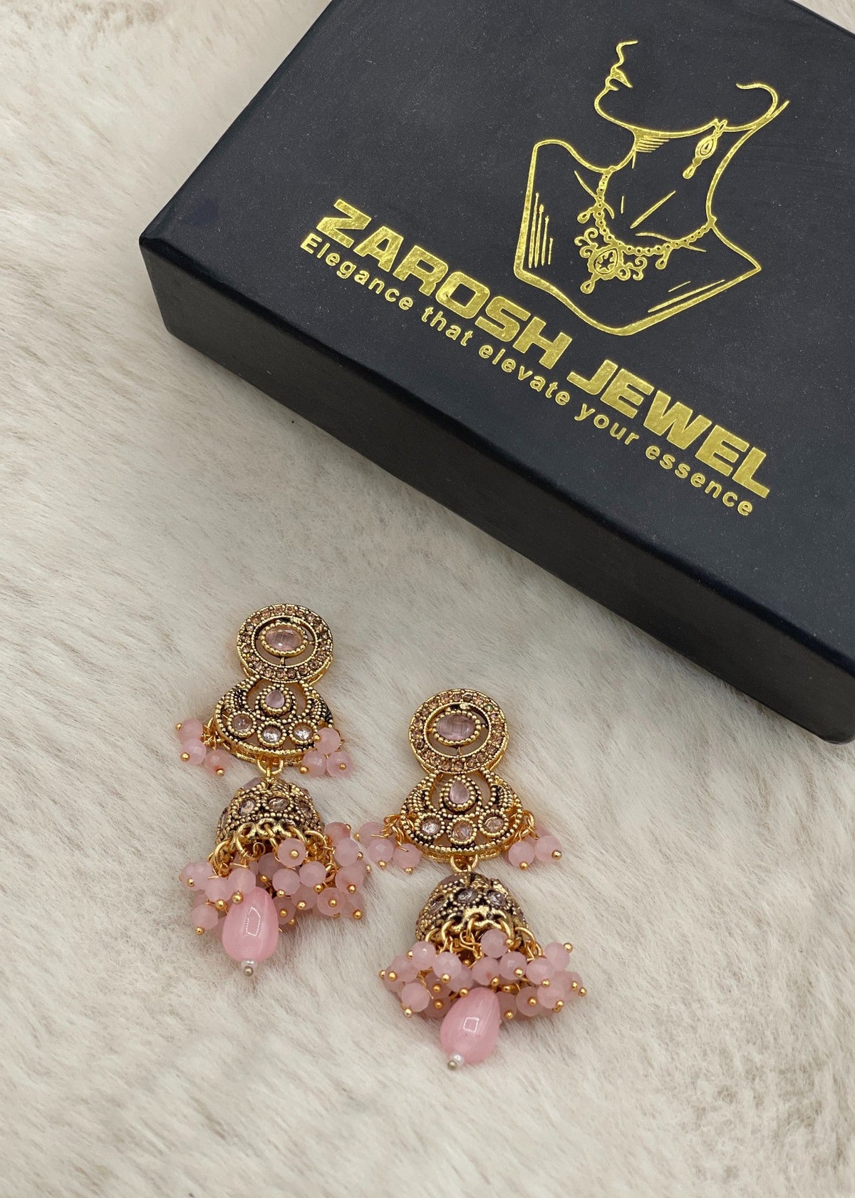 Shop the Sitara Floral Drops from Zarosh Jewel