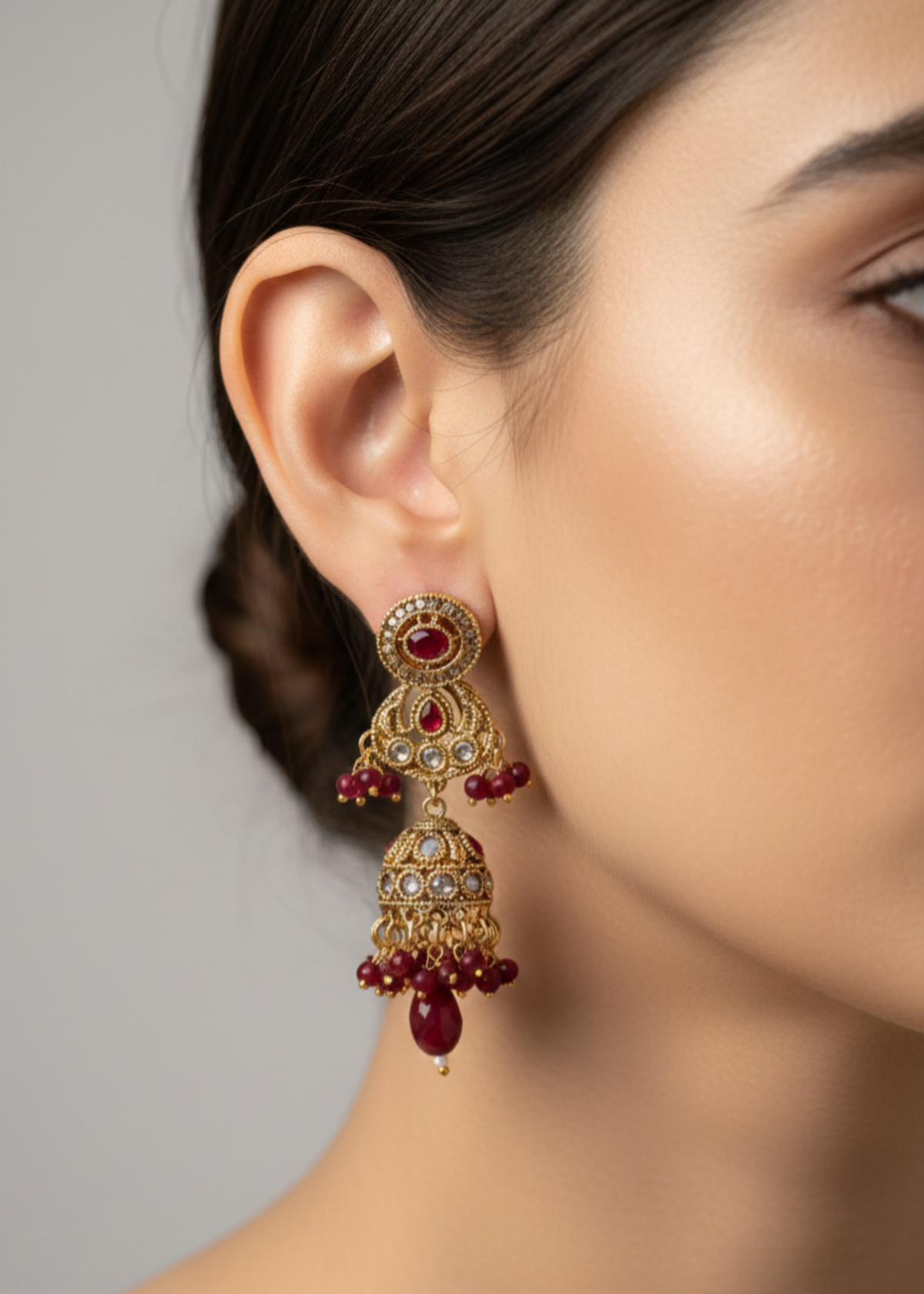 Shop the Sitara Floral Drops from Zarosh Jewel
