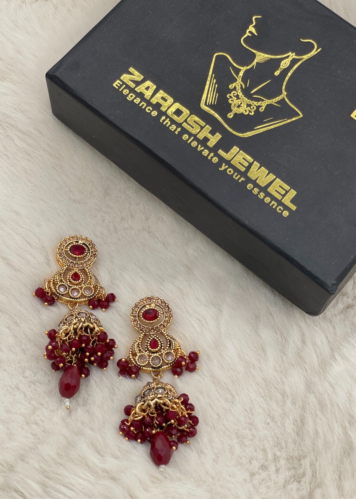 Shop the Sitara Floral Drops from Zarosh Jewel
