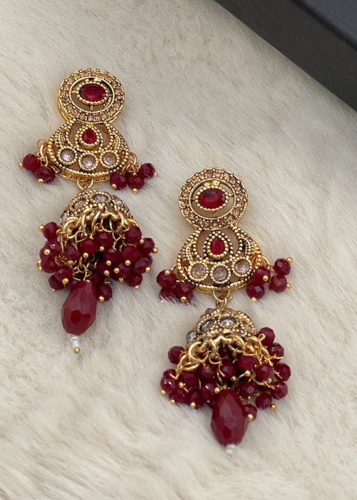Shop the Sitara Floral Drops from Zarosh Jewel