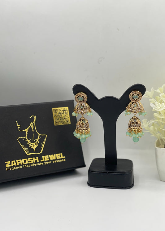 Shop the Sitara Floral Drops from Zarosh Jewel