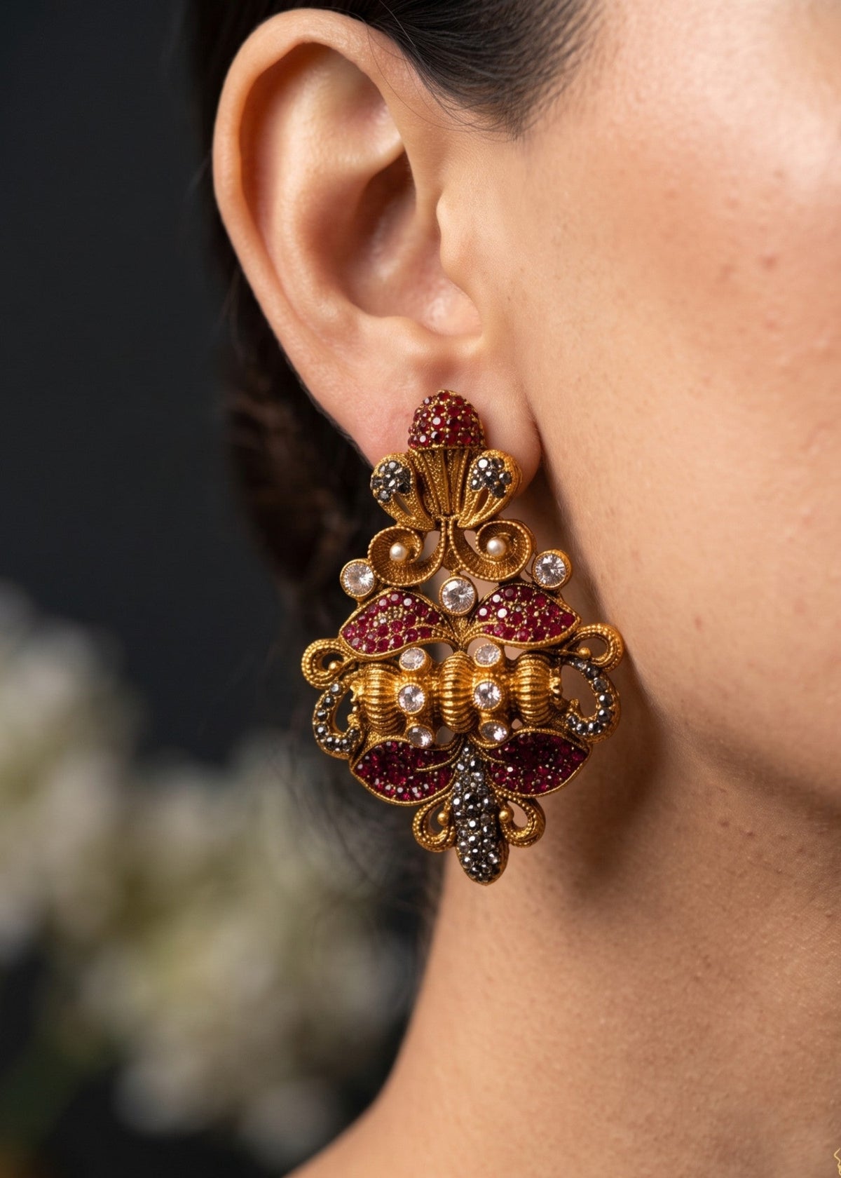 Shop the Sitara Heritage Earring from Zarosh Jewel