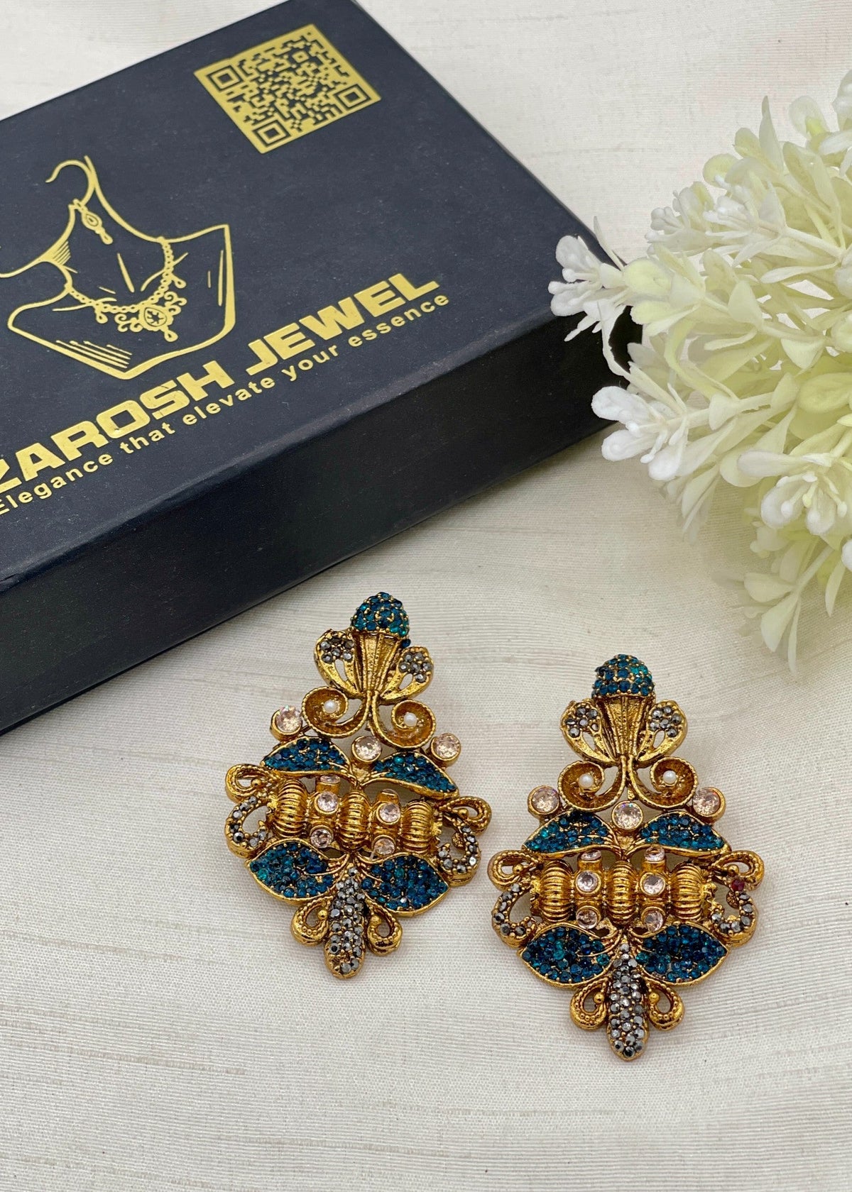 Shop the Sitara Heritage Earring from Zarosh Jewel