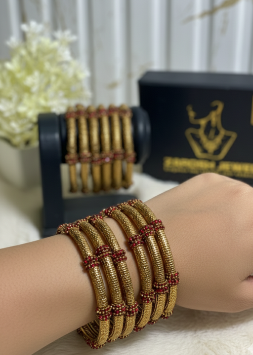 Shop the Sitara Pave Bangles from Zarosh Jewel