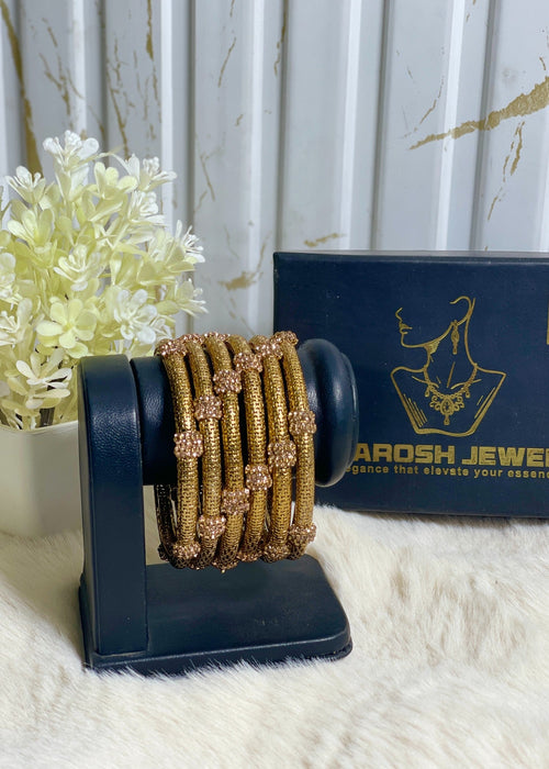 Shop the Sitara Pave Bangles from Zarosh Jewel