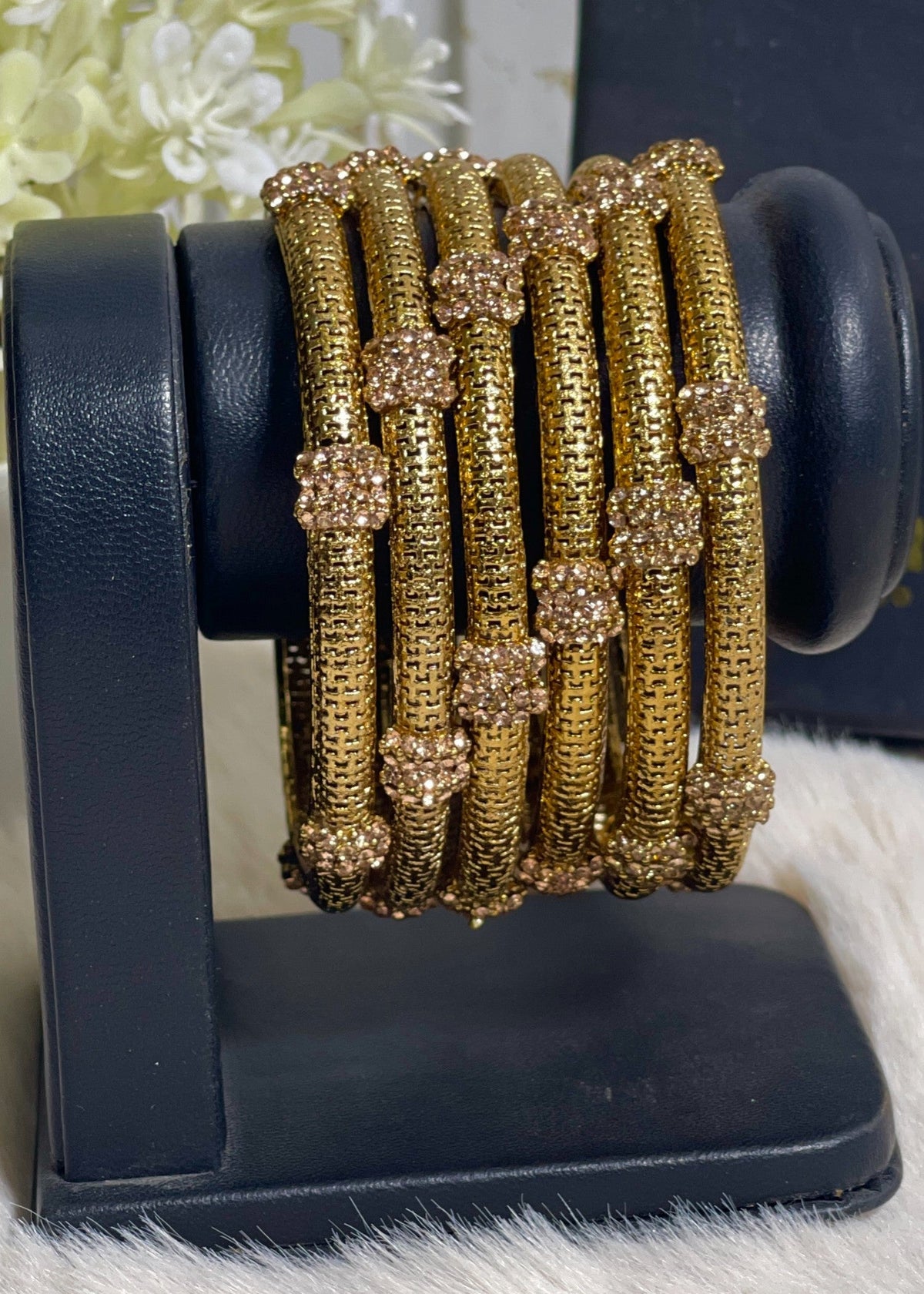 Shop the Sitara Pave Bangles from Zarosh Jewel