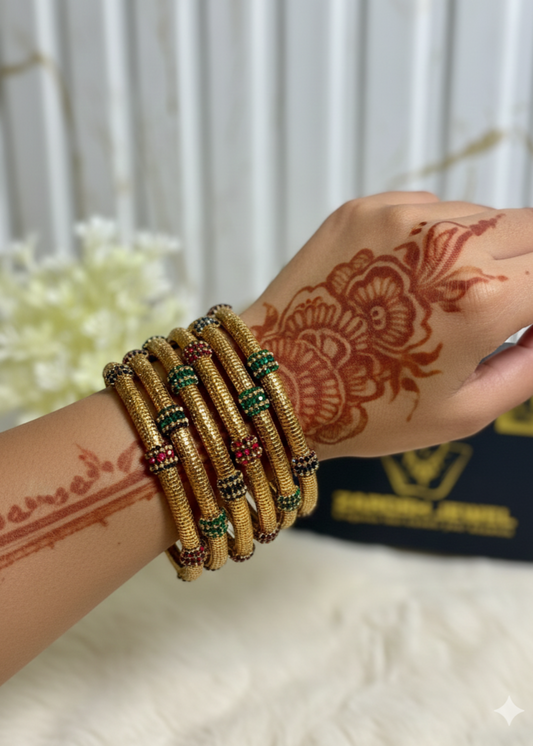 Shop the Sitara Pave Bangles from Zarosh Jewel