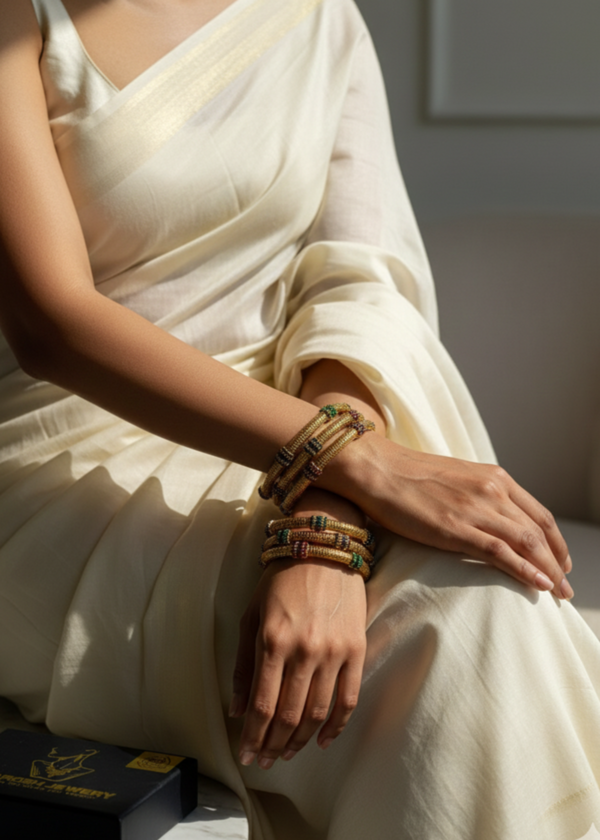 Shop the Sitara Pave Bangles from Zarosh Jewel