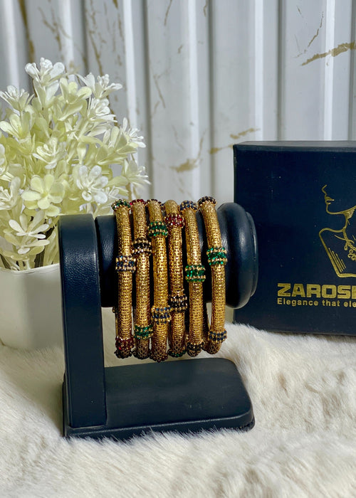 Shop the Sitara Pave Bangles from Zarosh Jewel