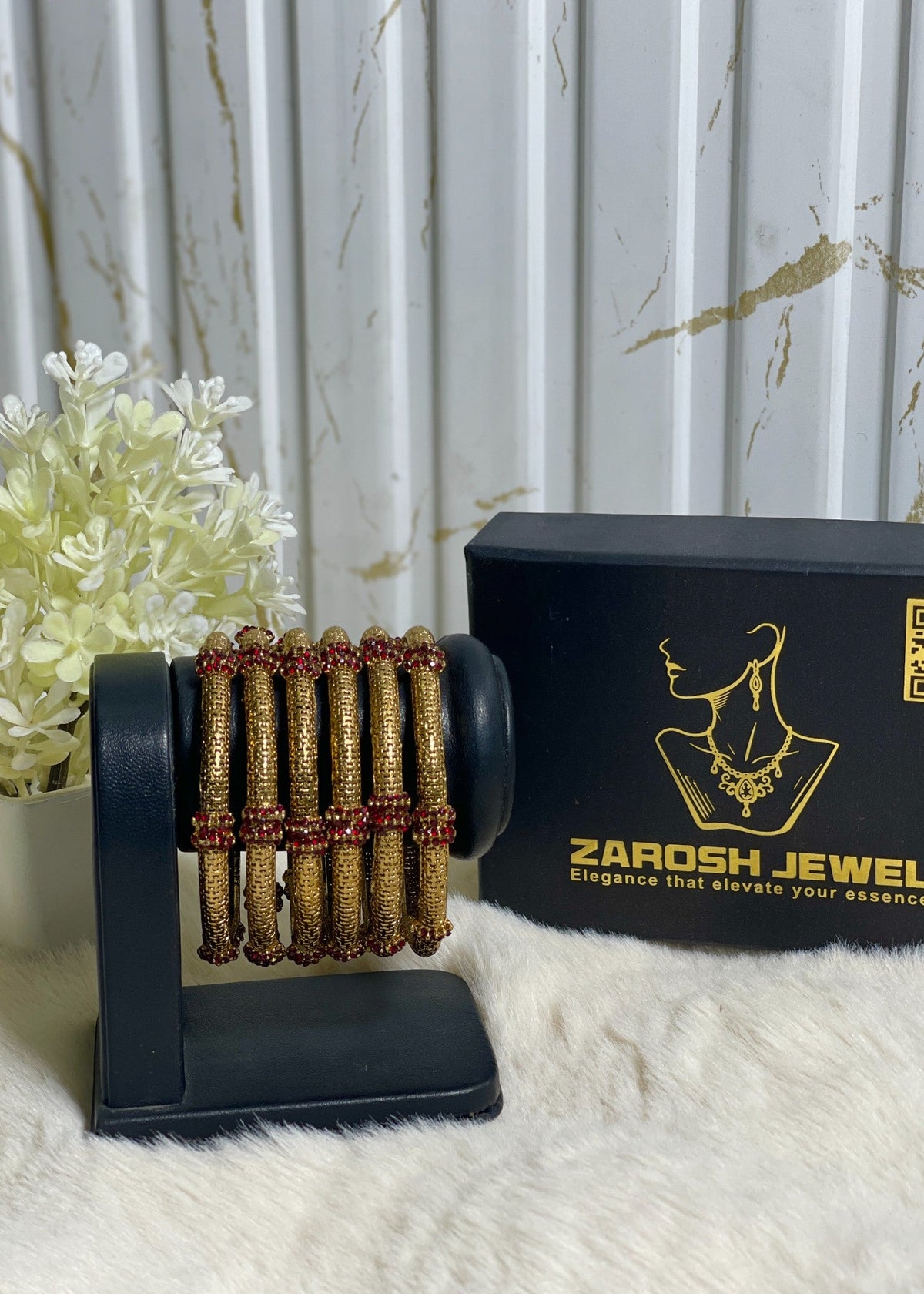 Shop the Sitara Pave Bangles from Zarosh Jewel
