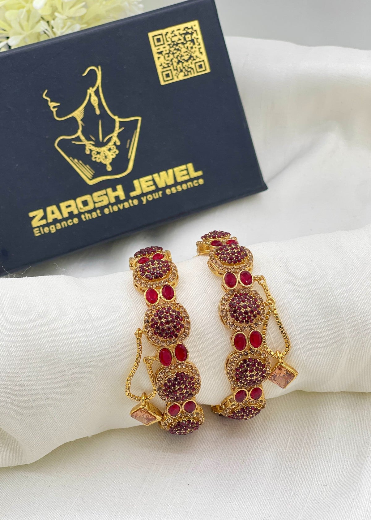 Shop the Sobia Openable Bangle Set from Zarosh Jewel