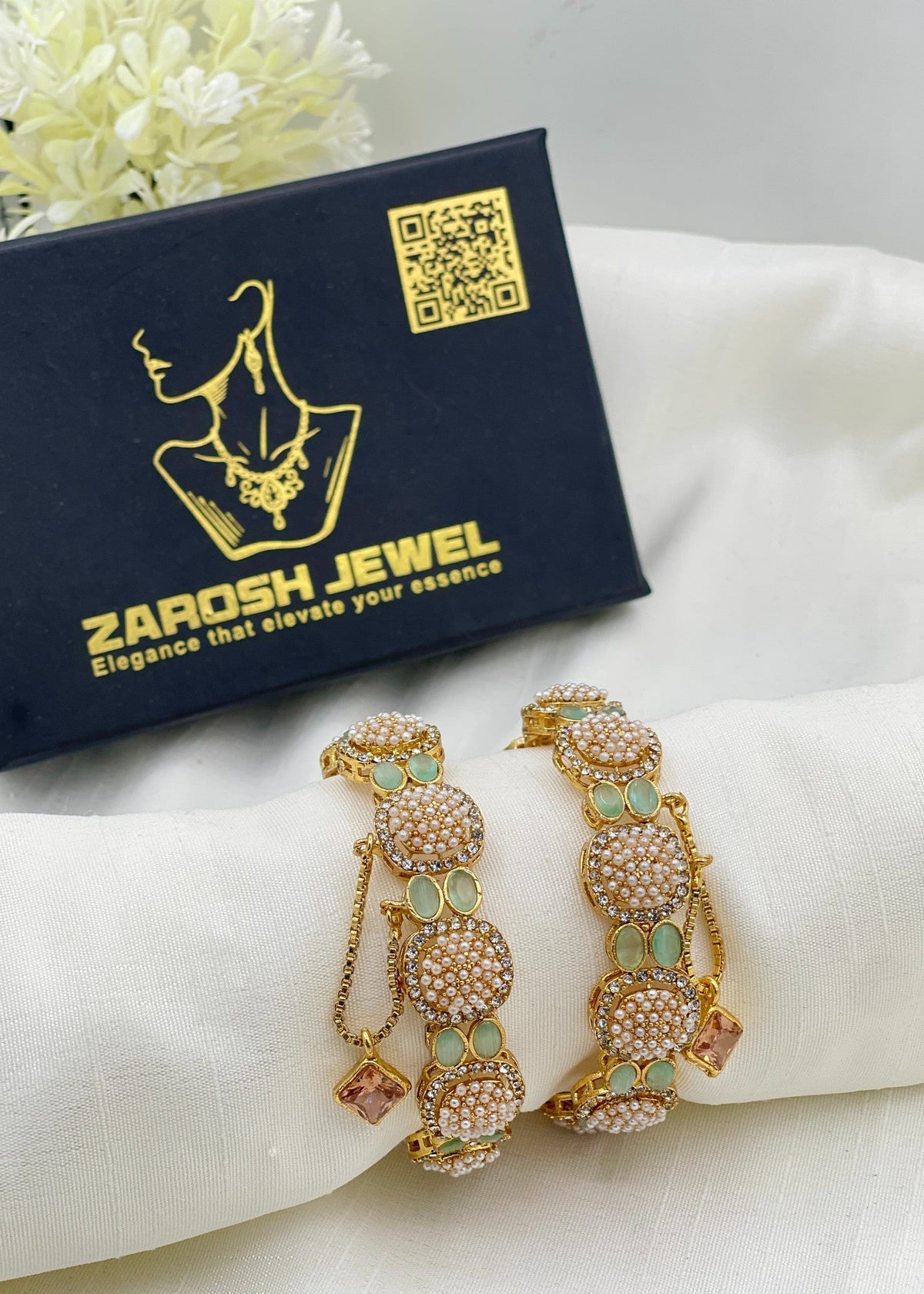 Shop the Sobia Openable Bangle Set from Zarosh Jewel