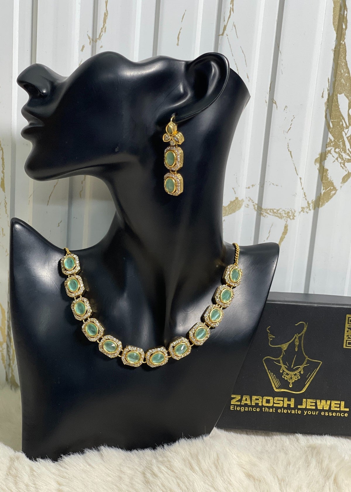 Shop the Sofia Necklace Set from Zarosh Jewel