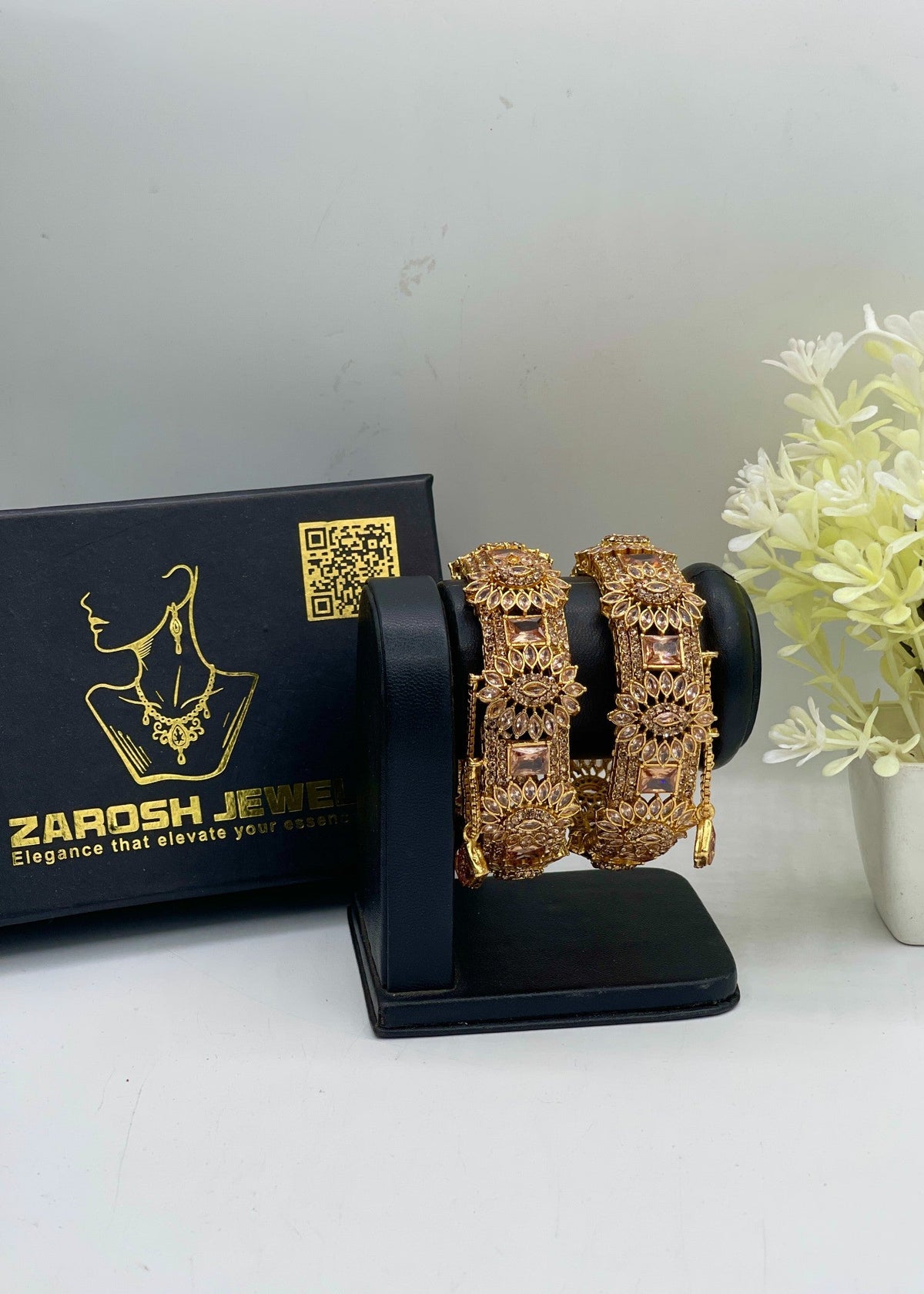 Shop the Soha Openable Bangle Set from Zarosh Jewel