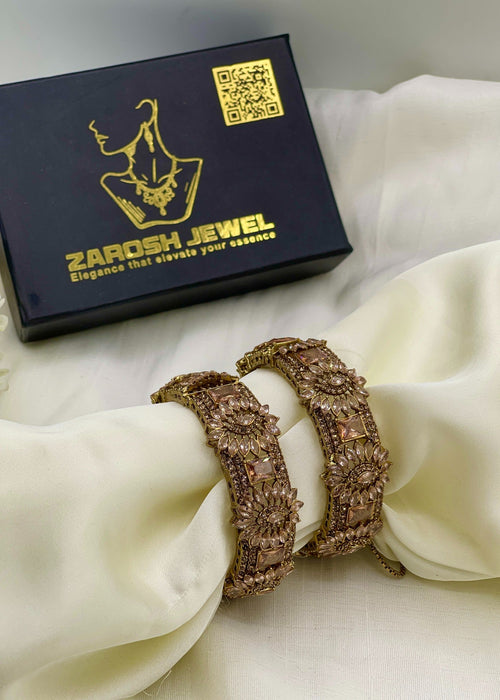 Shop the Soha Openable Bangle Set from Zarosh Jewel