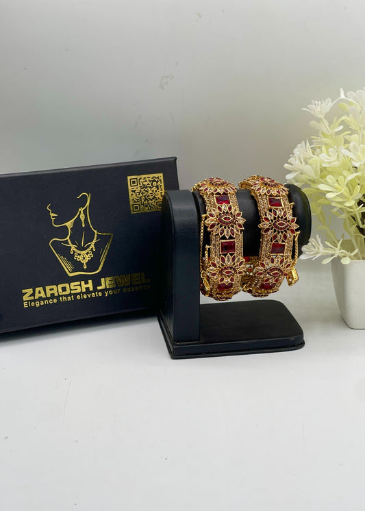 Shop the Soha Openable Bangle Set from Zarosh Jewel