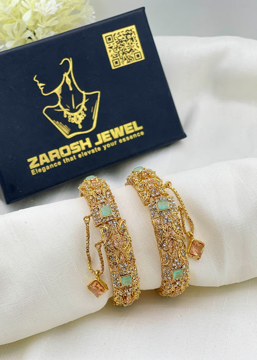 Shop the Soni Openable Bangle Set from Zarosh Jewel