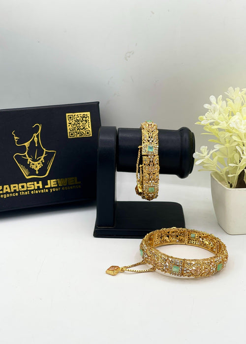 Shop the Soni Openable Bangle Set from Zarosh Jewel