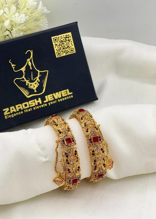 Shop the Soni Openable Bangle Set from Zarosh Jewel