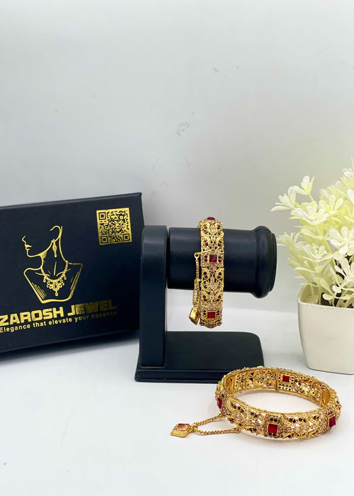 Shop the Soni Openable Bangle Set from Zarosh Jewel