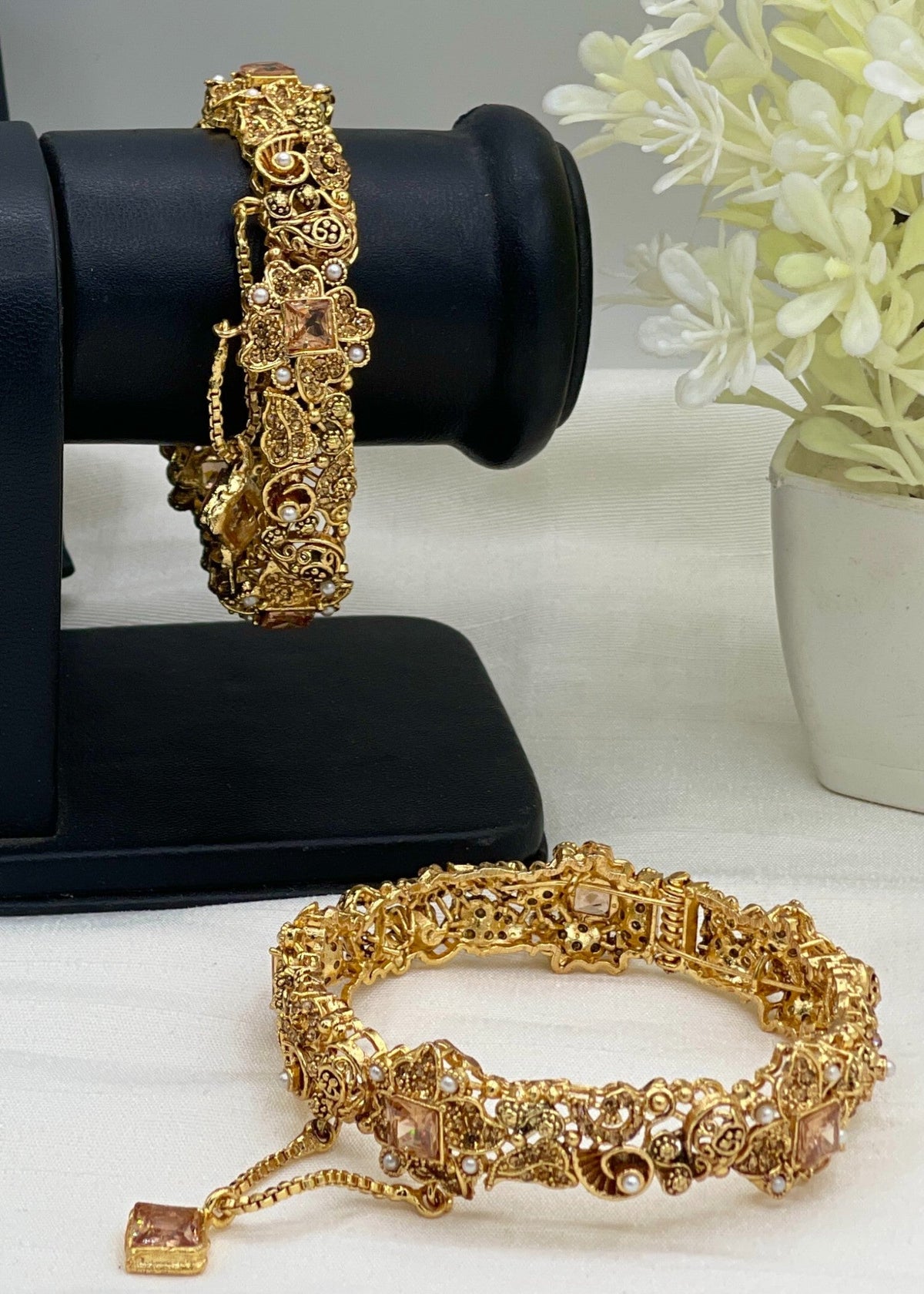 Shop the Sonia Openable Bangle Set from Zarosh Jewel