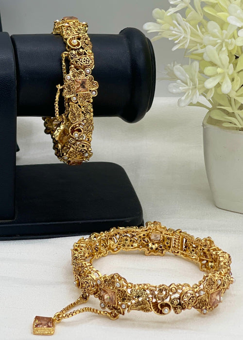 Shop the Sonia Openable Bangle Set from Zarosh Jewel